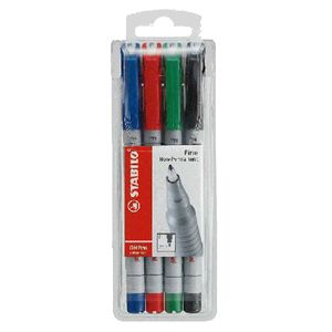 STABILO Folienstift OHPen universal wasserlöslich 4er Etui F