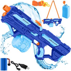 Super One-Touch Elektrische Wasserpistole 450cc + 60cc, Elektrische  Wasserpistolen für Erwachsene & Kinder, Super Soaker Wasserpistolen  Spielzeug