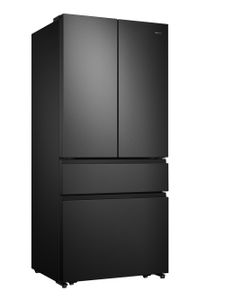 Hisense RF540N4SBF2 French Door Kühl-Gefrierkombination - 480L Fassungsvermögen - Total No Frost - Multi Air Flow - Super Cool - Holiday Modus - Türalarm - Versteckter Griff - Metal Glide Schublade