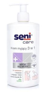 Seni Care, 3 v 1, 3% čisticí krém s ureou, 1000 ml - Dlouhodobá platnost!