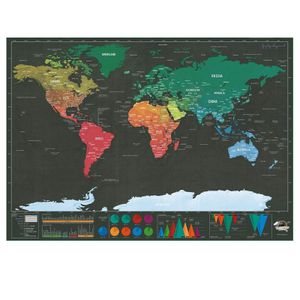 INF Weltkarte zum Rubbeln Modell 3
