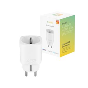 Hombli Smart Plug - 220V - WiFi - Timerfunktion - Kompatibel mit Amazon Alexa und Google Home - Gesteuert über Hombli App - 1 Stück - Weiß