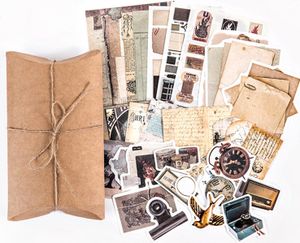 Retro Scrapbook Nálepky Dekorative Vintage Scrapbooking für Journaling Fotoalbum 30 Blätter