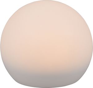 Solární kulová zahradní lampa MELO bílá fi 20cm RL R55326101