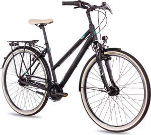 Damen City Fahrrad 28 Zoll CI.2820L Shimano Nexus 7 Schwarz 52cm für Körpergröße 170-185cm