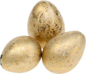 50 sztuk Złote jajka przepiórcze 3 cm Dekoracja Wielkanocne akcesoria przyrodnicze