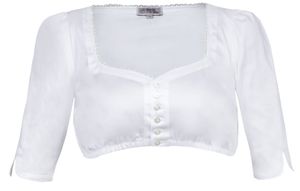 Marjo - Damen Trachten Bluse, GY-5-Kathrin-Maurina (991300-020037), Größe:34, Farbe:weiß (0100)