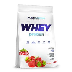 ALLNUTRITION Whey Protein | 908g | Erdbeere | Eiweißpulver mit Verzweigte Aminosäuren BCAA