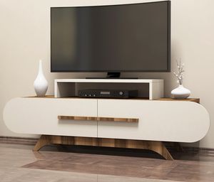 Skye Decor, Rose- Rose VCQ, Nussbaumfarbe,,Creme, TV-Schränke, 49,8x145x36,8 cm, 100% Melaminbeschichtete Partikelplatte Skye Decor, Rose- Rose VCQ, Nussbaumfarbe,,Creme, TV-Schränke, 49,8x145x36,8 cm, 100% Melaminbeschichtete Partikelplatte