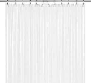 LiBa Duschvorhang mit Gewicht Unten PEVA 8 Gauge, Anti-Schimmel Länger als Duschvorhang 180x180 cm, Dusch Vorhang Shower Curtains(Mattiert)