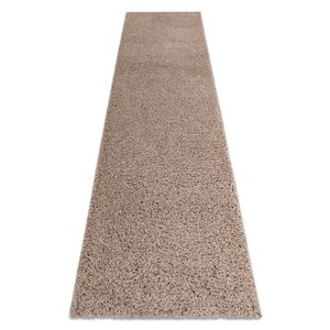 Teppich, Läufer SOFFI shaggy 5cm beige - in die Küche, Halle, Korridor beige 80x300 cm