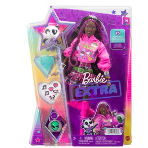 Barbie Extra Doll 19 - różowe włosy/pop punk