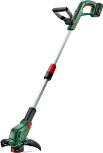 Bosch Akku-Rasentrimmer UniversalGrassCut 18V-26-500 (zum Rasentrimmen und Kantenschneiden; Ladezeit: 65 min; Schnittkreisdurchmesser: 26 cm; 18-Volt-System; mit 2.0 Ah-Akku und Ladegerät)