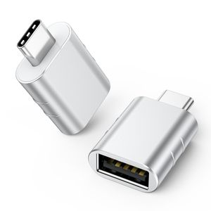INF USB 3.2 zu USB-C OTG-Adapter 10 Gbit/s Silber