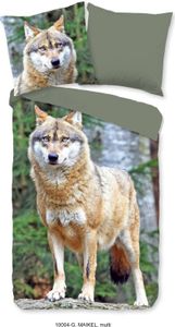 Good Morning Bettwäsche Wolf - 135x200 cm - 100% Baumwolle