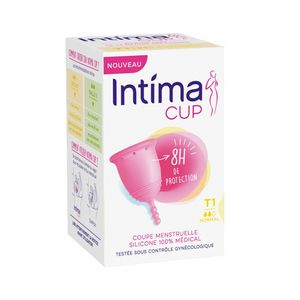 Intima Cup Menstruationstasse Größe Normal T1 regulärer Fluss 8 Sunden Schutz