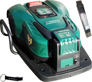 PARKSIDE® 20V Mähroboter Rasenmäher Roboter PAMR 500 + Zollstock u. Schlüsselanhänger im HEADNMORE® Bundle