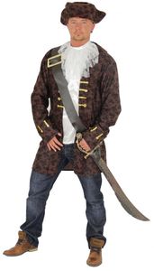 edler Pirat Freibeuter Kostüm für Herren Gr. M-XXXXL, Größe:XL