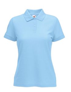 Lady-Fit 65/35 Damen Poloshirt - Farbe: Sky Blue - Größe: M