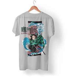 Herren T-Shirt Bio Baumwolle Anime Demon Slayer Tanjir? Kamado Streetwear Shirt