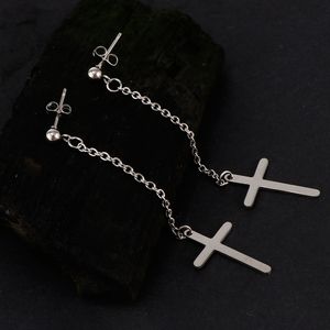 1 Paar Kreuz Ohrringe , Farbe Stud Pin Cross
