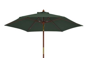 Sonnenschirm Runder Balkonschirm grün 240 cm als hochwertiger Schattenspender knickbarer Gartenschirm mit Windauslass & UPF 50+