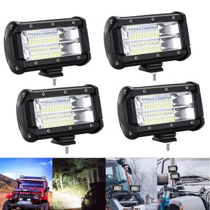 LARS360 4 kusy 72W LED pracovní světlo 12V 24V bílý reflektor pomocný reflektor traktoru zpětný reflektor pracovní světlo LED reflektor pro offroad, KFZ, SUV, nákladní auto, auto vodotěsné IP67