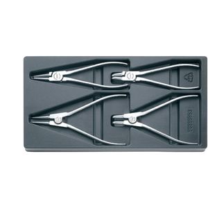 96650004 - Satz mit 4 Zangen. verchromt
