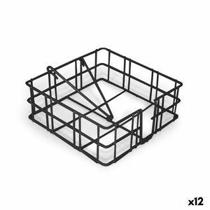 Metalowa obrączka na serwetki Confortime 18 x 18 x 6,5 cm (12 sztuk)