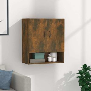 vidaXL Nástenná skrinka Smoked Oak 60x31x70 cm Materiál dreva