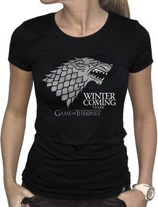 ABYstyle – Game of Thrones – „Winter is Coming“ T-Shirt für Damen, Größe M, Schwarz