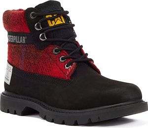 CAT Caterpillar Colorado 2.0 Harris Tweed Boots - Premium Stiefel Leder Schwarz P111324 ORIGINAL Schuhe