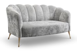 2-Sitzer Sofa Couch ADRIA eureka 2132 golden Muschel 155 x 78 x 83cm
