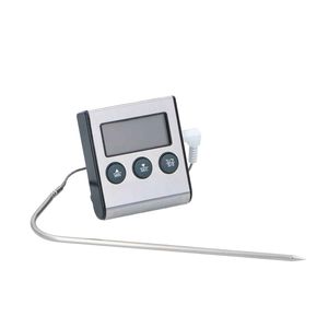 Alpina fleischthermometer digital und Zeitschaltuhr silber 15 cm