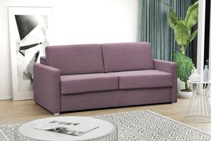 Furnix Hotel-Sofa ausziehbar mit Faltbettsystem Matratze Stauraum-Behälter Schlaffunktion PINLOS SA69