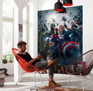 Papier Fototapete - Avengers Age of Ultron Movie Poster - Größe 184 x 254 cm