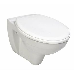 Wand-WC TAURUS Hänge-WC Toilette 36 x 54,5cm weiß abgerundet