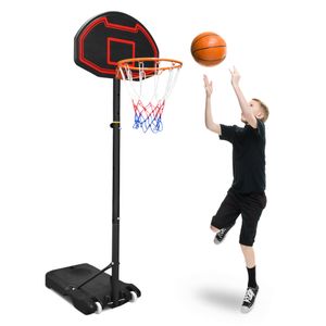 LAS360 Basketballkorb mit Ständer Basketballständer 160–210cm Höhenverstellbar Tragbar Basketballanlage Basketball-Ständer für Kinder Erwachsene