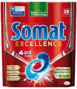 Somat Excellence 4 in1 Kapsułki do zmywarki, 26 sztuk (PRODUKT Z NIEMIEC)