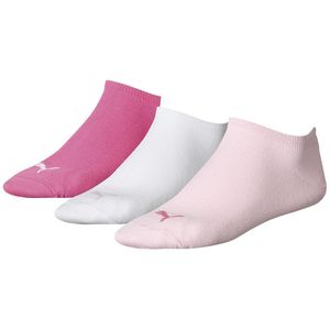 Puma unisex ponožky do tenisiek pre dospelých, 3-pack RD266 (35-38 EU) (Pink)