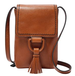 FOSSIL Umhängetasche Schultertasche Bobbie Phone Crossbody Brown braun