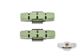 Magura Bremsbeläge für Beschichtete Felgen Hs11 HS22 HS33 Evo Grün (1 Paar)