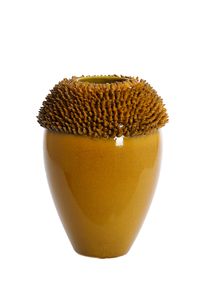 Light & Living - Vase SANGKU - 33x32x47,5cm - Gelb