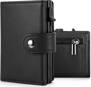 Geldbörse Geldbörse Herren mit RFID Schutz, Portmonee Portemonnaie Herren klein Slim Wallet mit Münzfach, 12 Karten Kreditkartenetui Geldbeutel