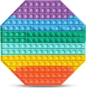 Push It Fidget Toy Bubble Pop TikTok Trend Anti Stress Spielzeug Reisespiel XXXLForm:Oktagon 30 x 30 cm