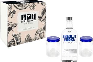 Absolut Geschenkset - Absolut Vodka 0,7l 700ml (40% Vol) + 2x Lynchburg Gläser
