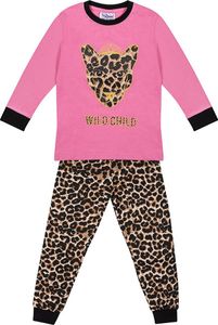 Fun2Wear - Kinder - Pyjama - Wild Child - Rosa - Größe 98