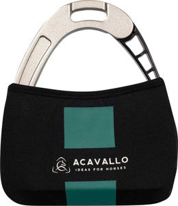 Acavallo Logo Steigbügelabdeckungen 2 Stücke Grün  Grün One Size