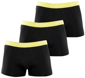 ROOXS Bunte Boxershorts Herren (3er Set) Männer Unterhosen aus 95% Baumwolle, XL / schwarz - gelb / 3er Pack