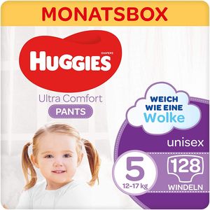 Huggies Ultra Comfort Pants Windeln Windelhosen Gr. 5 12-17 kg Monatsbox 128 St.
